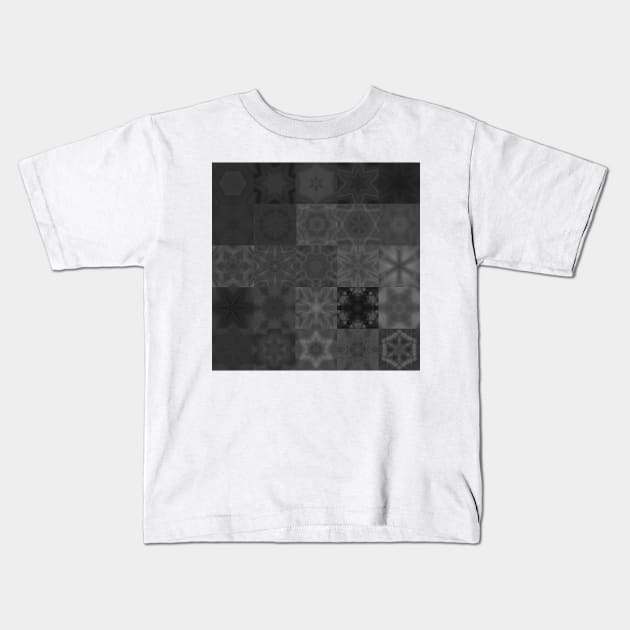 abstract, classic pattern grey Kids T-Shirt by Hujer